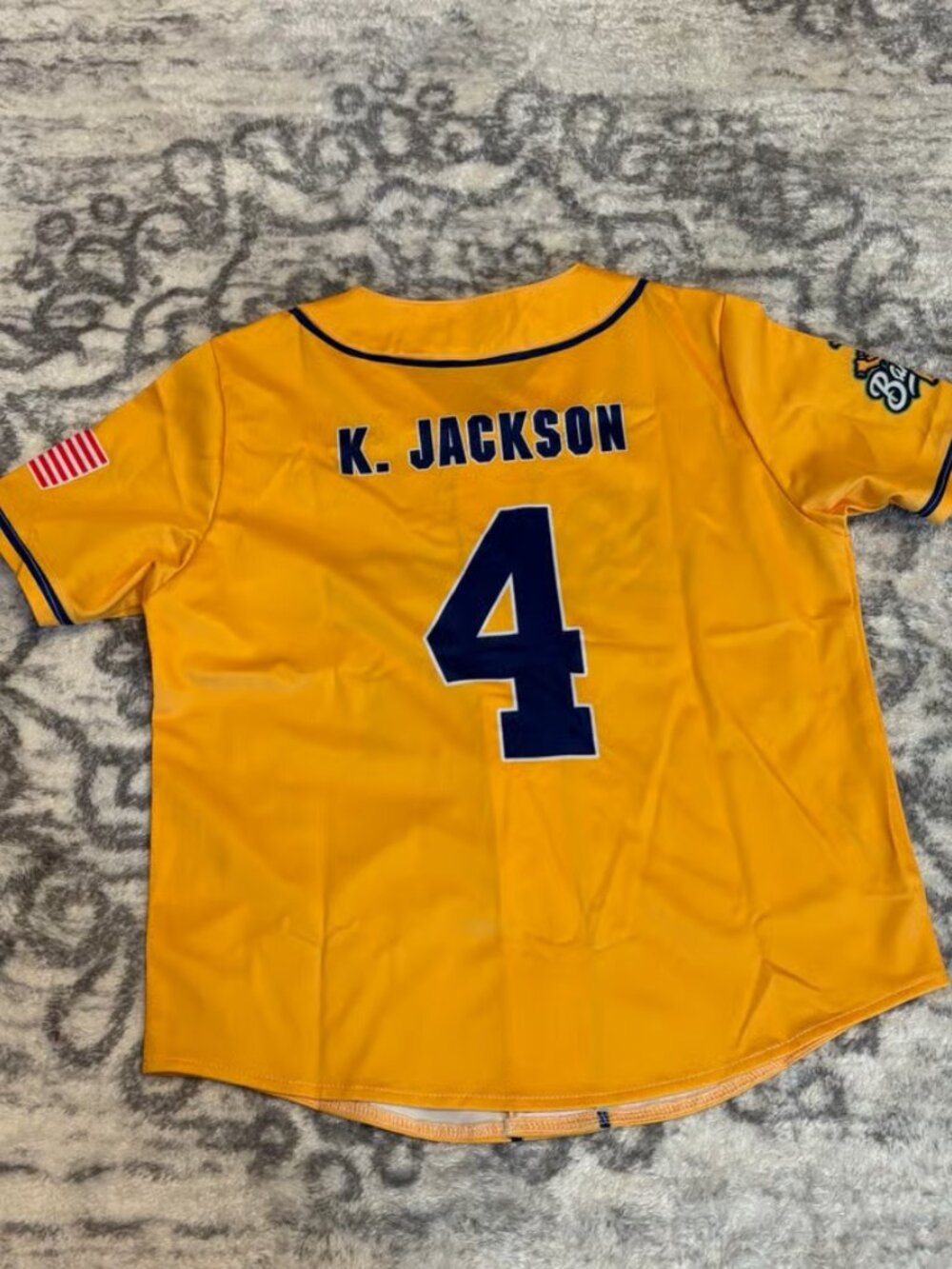 KJ Kyle Jackson Savannah Bananas Jersey Yellow Stitched
